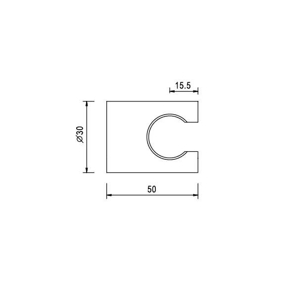 Держатель ручного душа пластик RGW SP-191