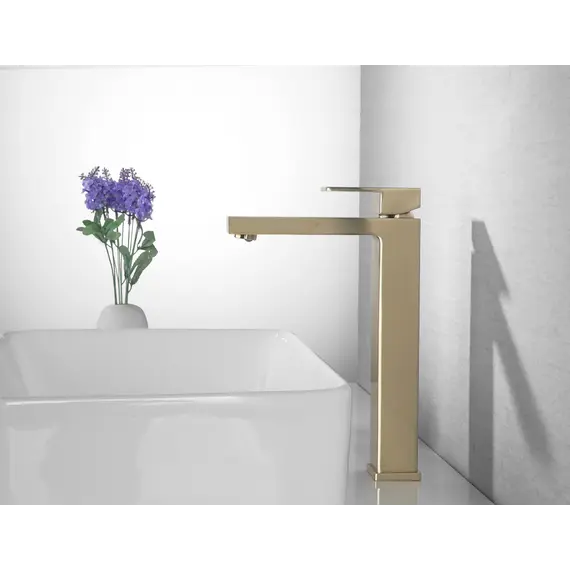 Смеситель ABBER Daheim AF8211G для раковины, золото матовое