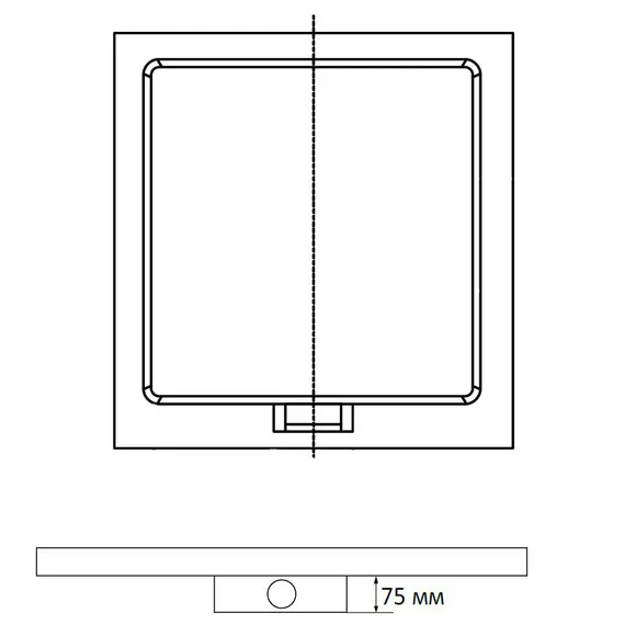 Душевой поддон квадратный RGW STA-01W Белый