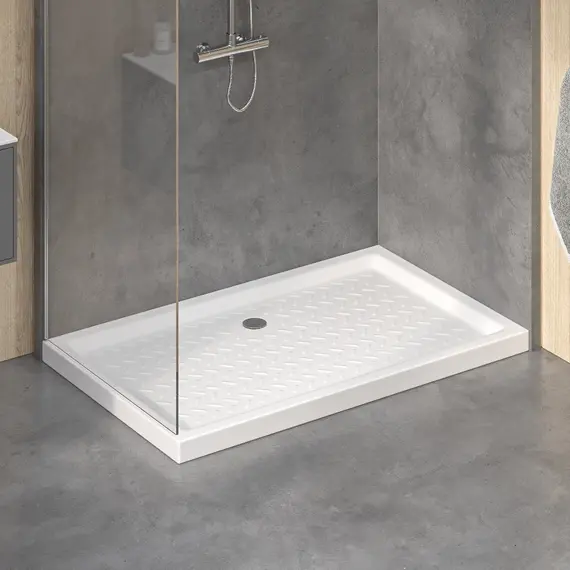 Душевой поддон прямоугольный керамический RGW CR высота 6см