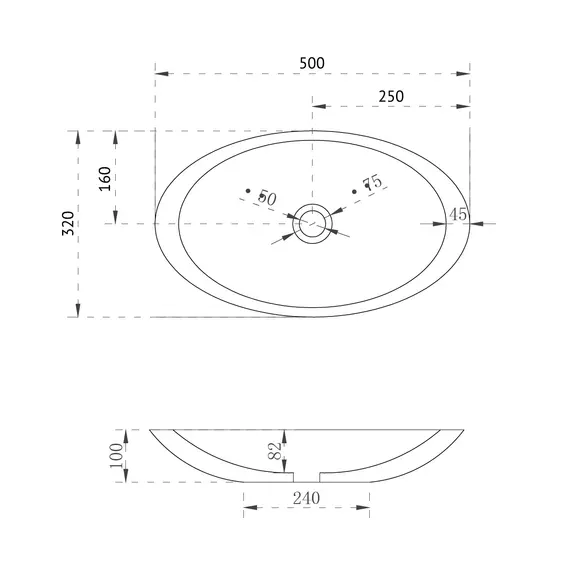 Раковина накладная прозрачная ABBER Kristall AT2810Topas оранжевая