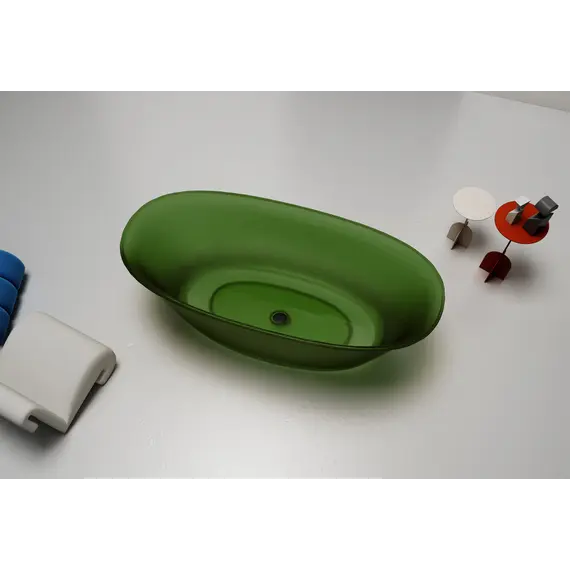 Ванна из полиэфирной смолы ABBER Kristall AT9707Emerald зеленая 170*75 прозрачная