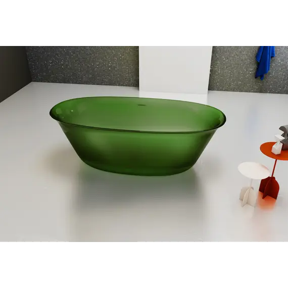 Ванна из полиэфирной смолы ABBER Kristall AT9707Emerald зеленая 170*75 прозрачная