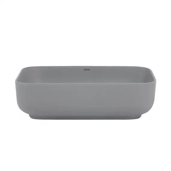 Раковина накладная ABBER Rechteck AC2202MG серая матовая