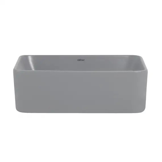 Раковина накладная ABBER Rechteck AC2213MG серая матовая