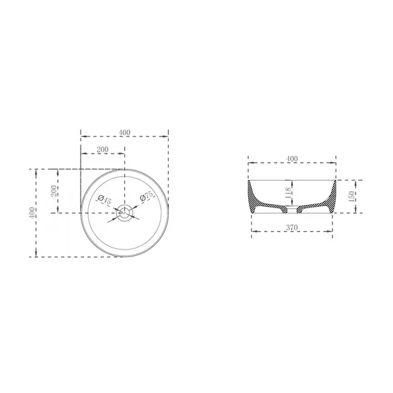 Раковина накладная прозрачная ABBER Kristall AT2804Onyx