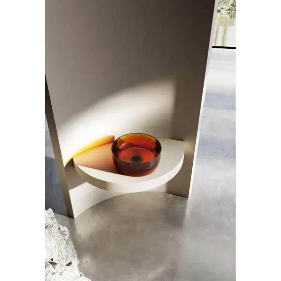 Раковина накладная прозрачная ABBER Kristall AT2804Opal