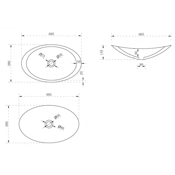 Раковина накладная прозрачная ABBER Kristall AT2808Emerald зеленая