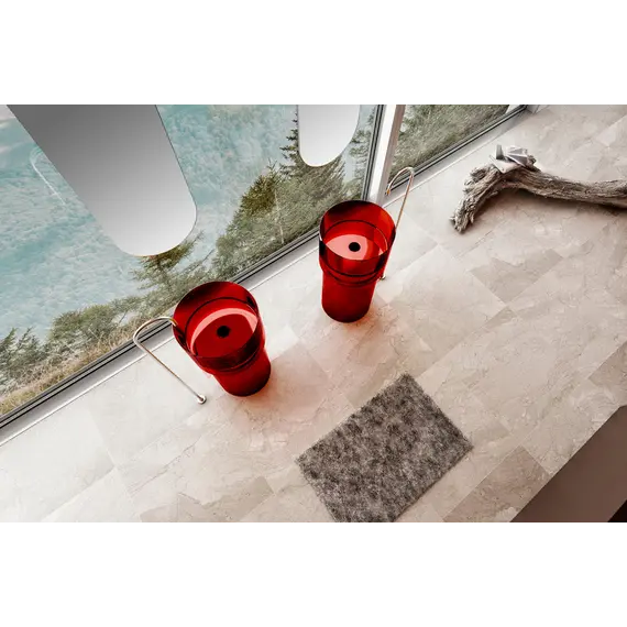 Раковина отдельностоящая прозрачная ABBER Kristall AT2701Rubin