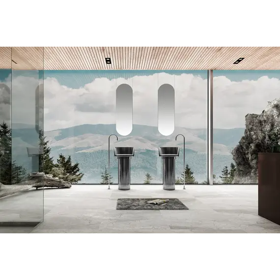 Раковина отдельностоящая прозрачная ABBER Kristall AT2702Onyx