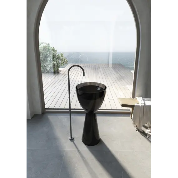 Раковина отдельностоящая прозрачная ABBER Kristall AT2703Onyx