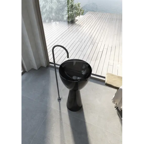 Раковина отдельностоящая прозрачная ABBER Kristall AT2703Onyx