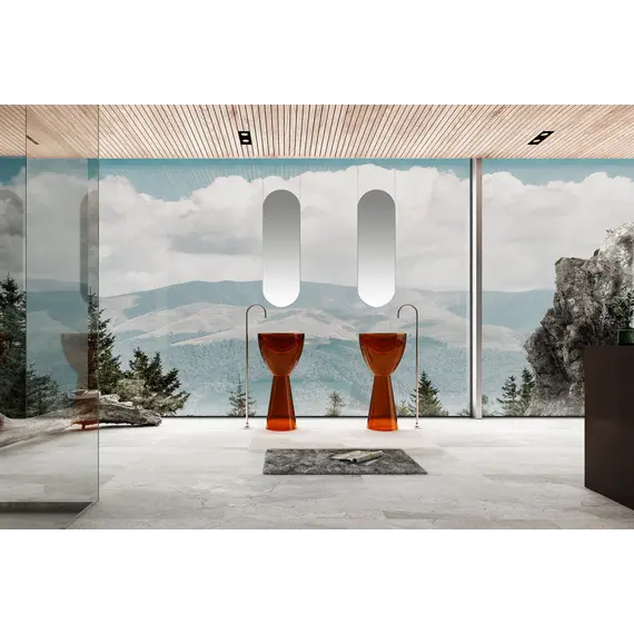 Раковина отдельностоящая прозрачная ABBER Kristall AT2703Opal