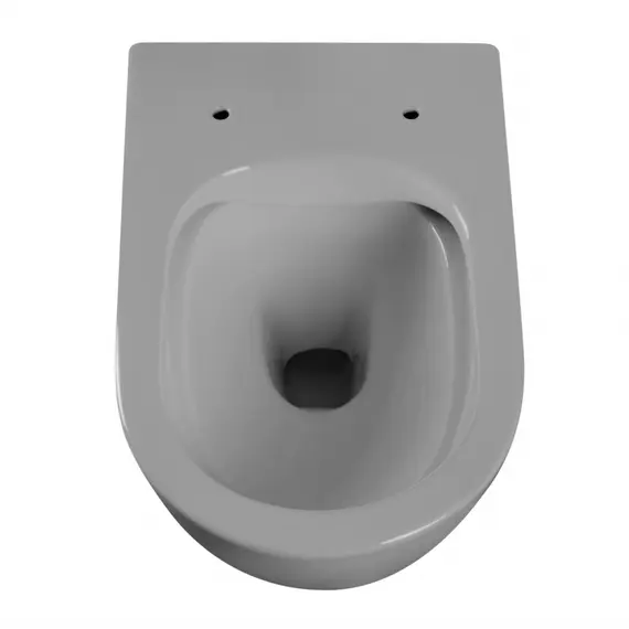 Унитаз ABBER Bequem AC1103MG подвесной серый матовый, безободковый