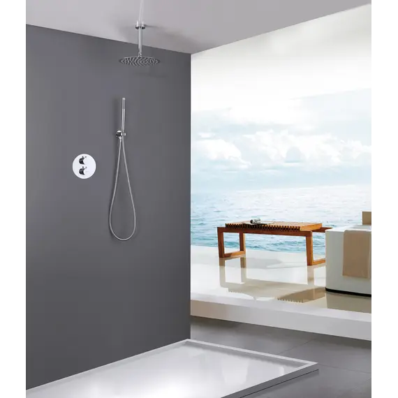 Душевая система ABBER Wasser Kreis AF8121 скрытого монтажа без излива, хром