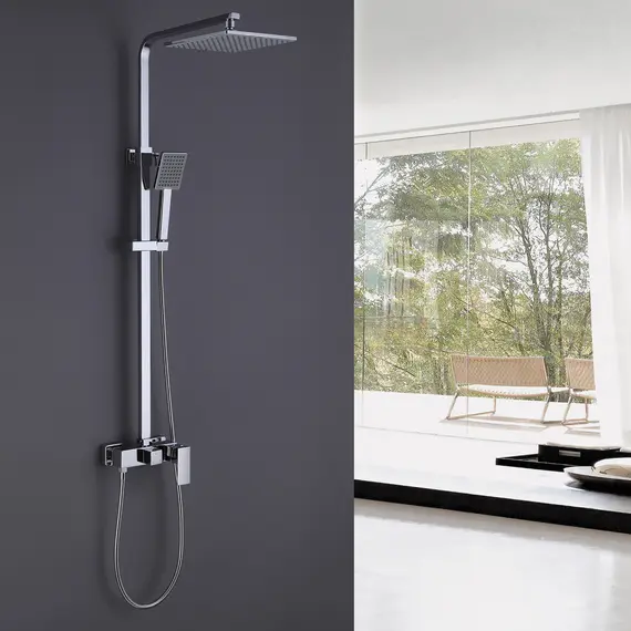 Душевая стойка ABBER Daheim AF8220 без излива, хром (в.125)