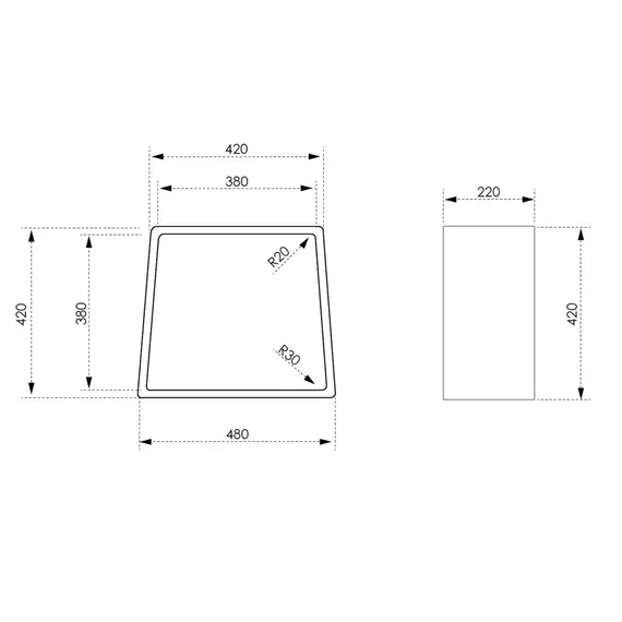 Стульчик для ванной ABBER Stein AS1638 белый