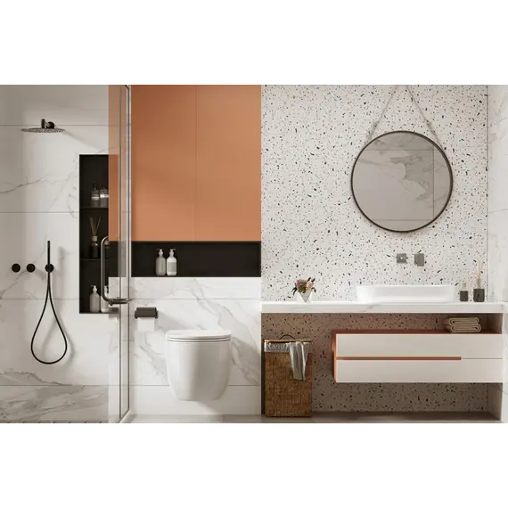 Унитаз ABBER Bequem AC1105P подвесной белый с импульсным смывом