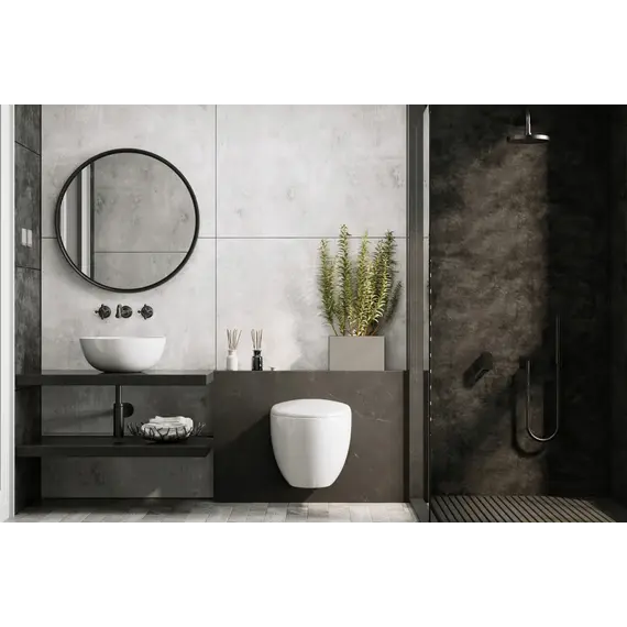 Унитаз ABBER Bequem AC1107P подвесной белый с импульсным смывом