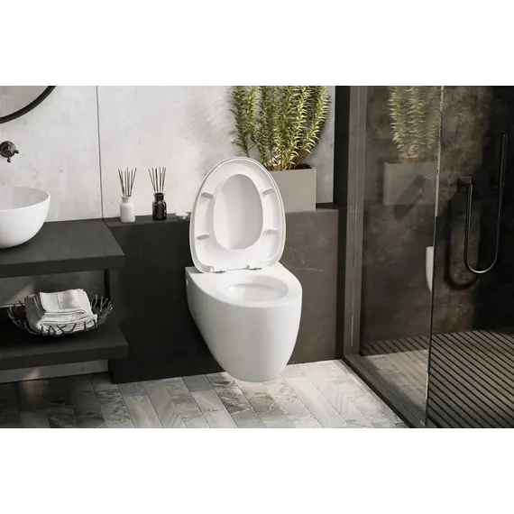 Унитаз ABBER Bequem AC1107P подвесной белый с импульсным смывом