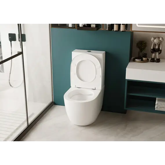 Унитаз ABBER Bequem AC1110 компакт белый, безободковый