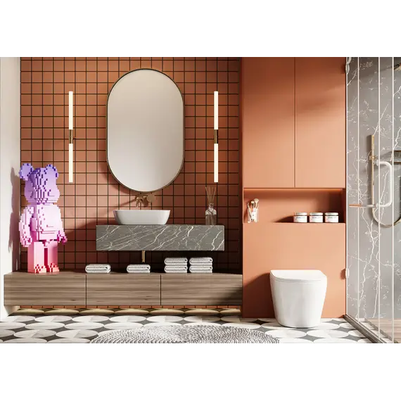 Унитаз ABBER Bequem AC1113 приставной белый, безободковый