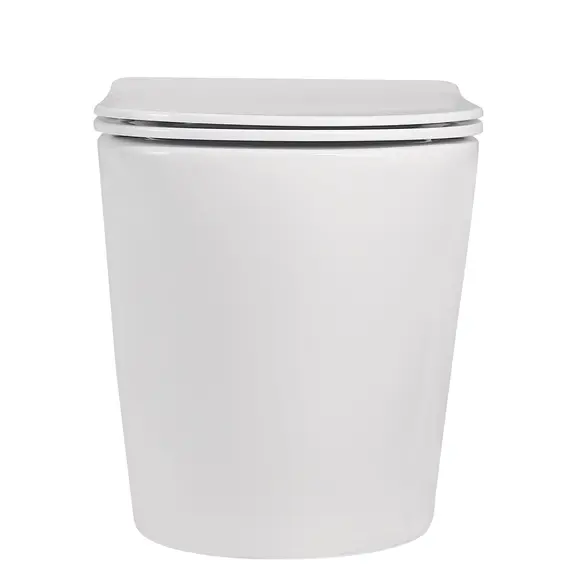 Унитаз ABBER Bequem AC1113 приставной белый, безободковый