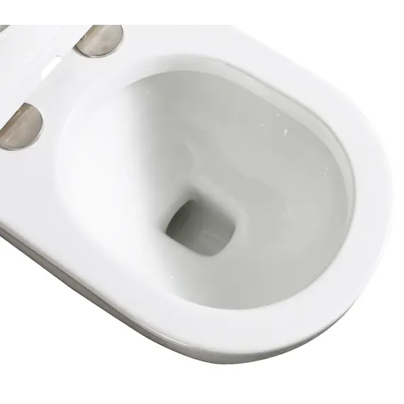 Унитаз ABBER Bequem AC1114P приставной белый с импульсным смывом