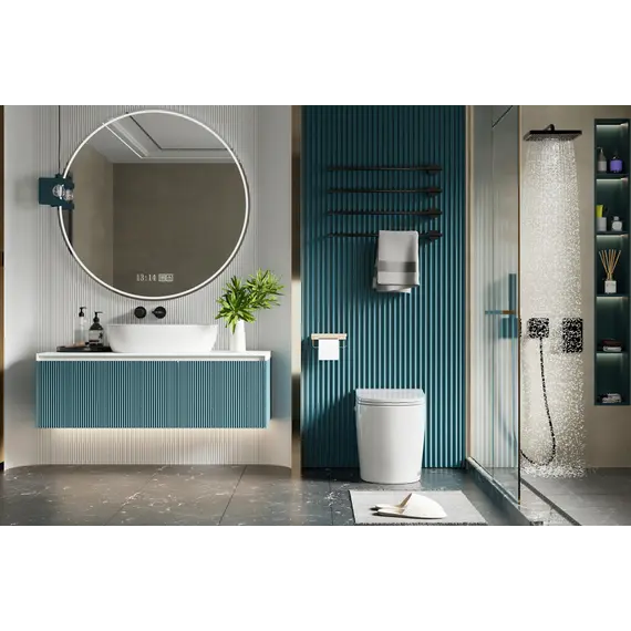 Унитаз ABBER Bequem AC1114P приставной белый с импульсным смывом