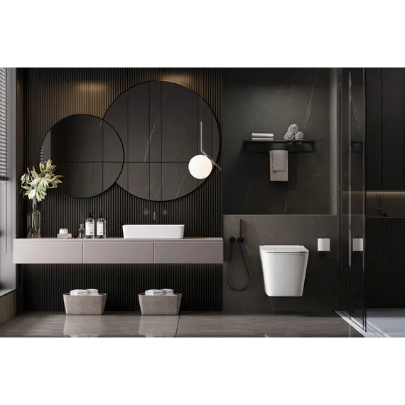 Унитаз ABBER Rechteck AC1202P подвесной белый с импульсным смывом