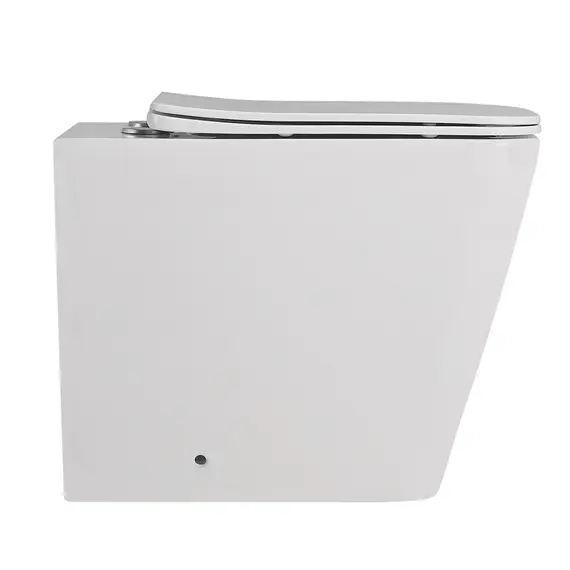 Унитаз ABBER Rechteck AC1211 приставной белый, безободковый