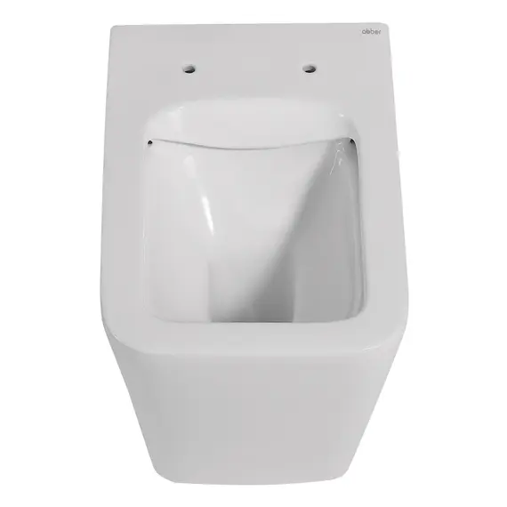 Унитаз ABBER Rechteck AC1211 приставной белый, безободковый