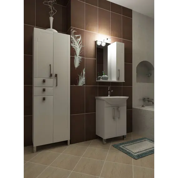 Зеркало-шкаф  Triton Диана 55 R с подсветкой