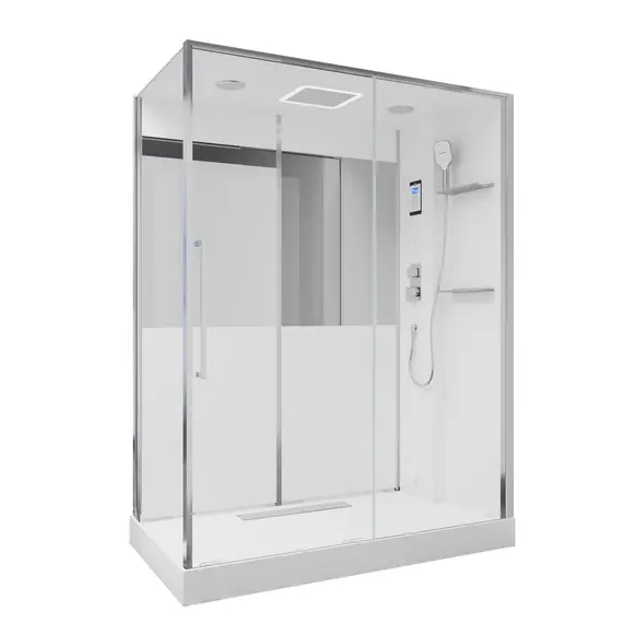 Душевая кабина с паром Black & White Galaxy G8890  85х160