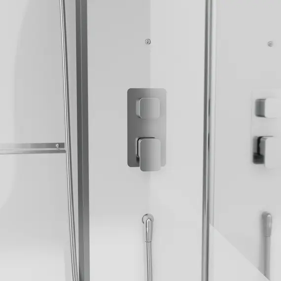 Душевая кабина с паром Black & White Galaxy G8890  85х160