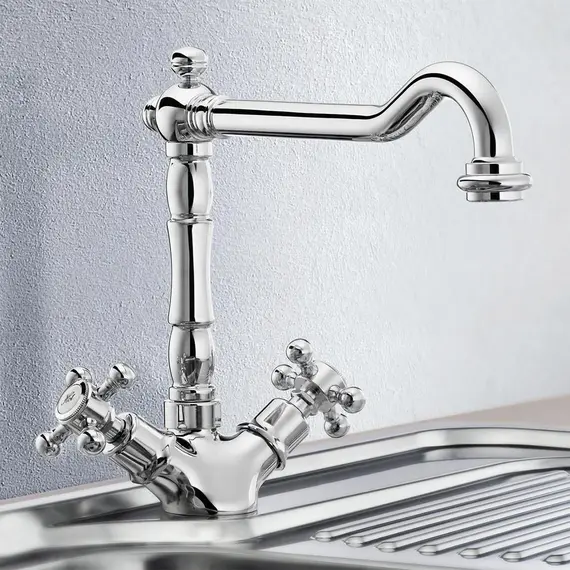 Смеситель на раковину Gappo Sofia G4063, вентильный хром