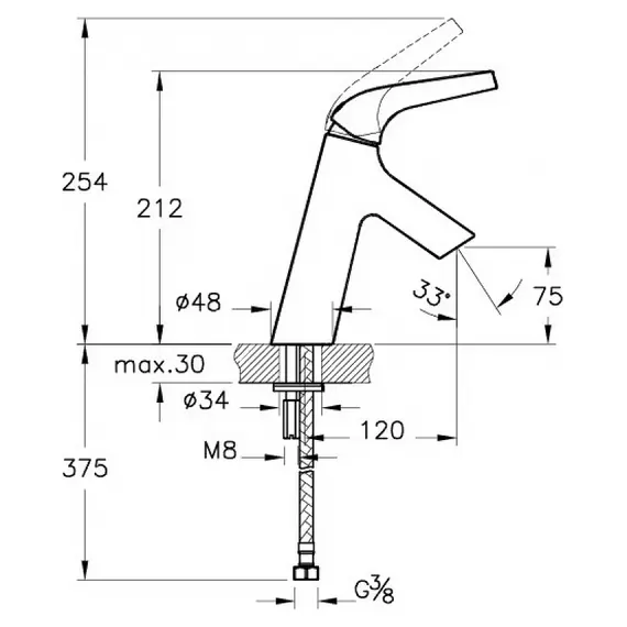 Смеситель VitrA Nest Trendy A42300EXP для раковины