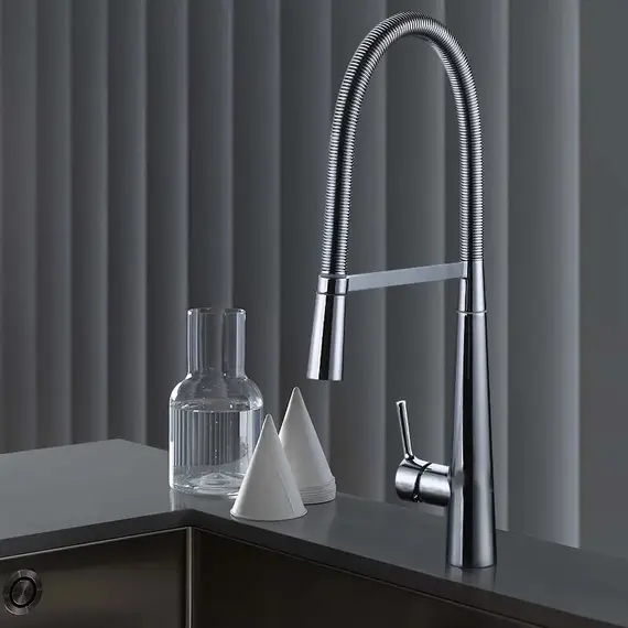 Смеситель для кухни ACWEN F76 хром