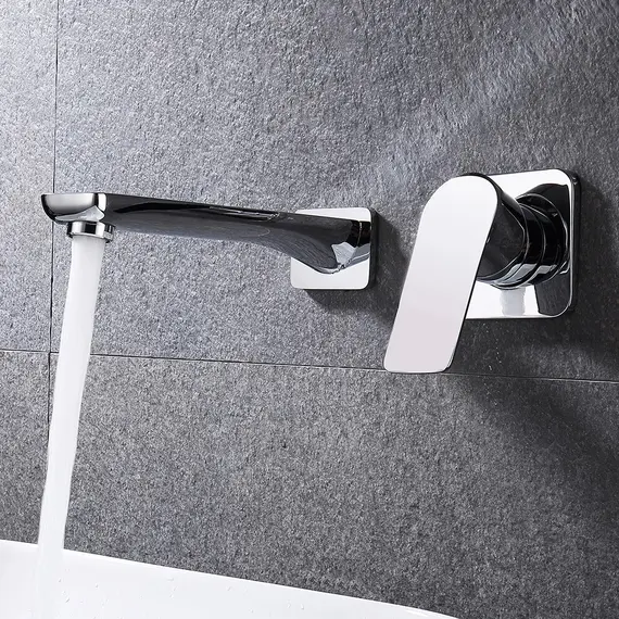 Смеситель для раковины скрытого монтажа ACWEN 6614A , хром