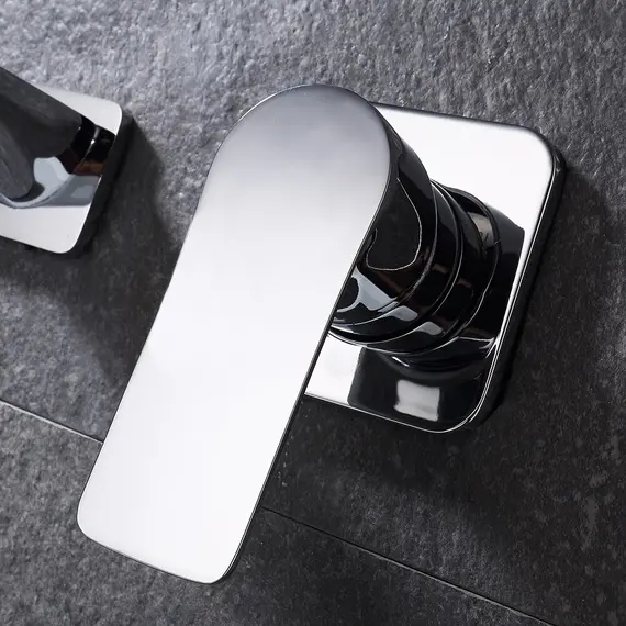 Смеситель для раковины скрытого монтажа ACWEN 6614A , хром