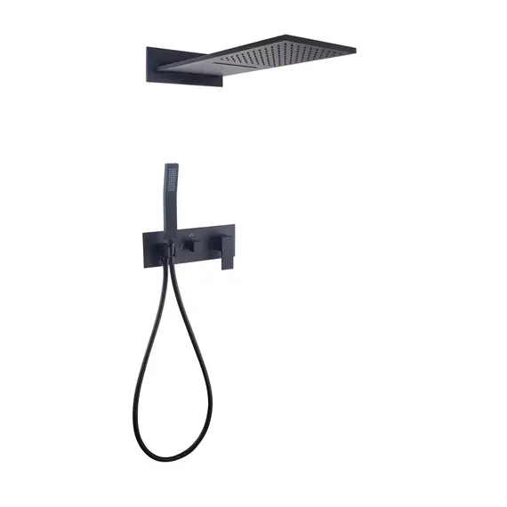 Душевая система ACWEN 2210B встраиваемая, черная матовая