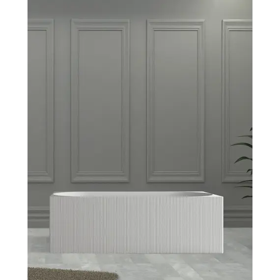 Ванна из искусственного камня ABBER Stein AS9603 белая матовая 170*75