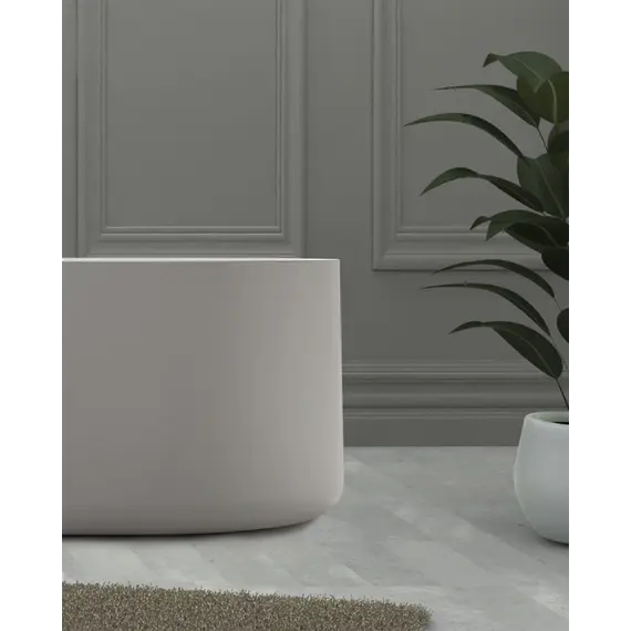 Ванна из искусственного камня ABBER Stein AS9607 белая матовая 170*75