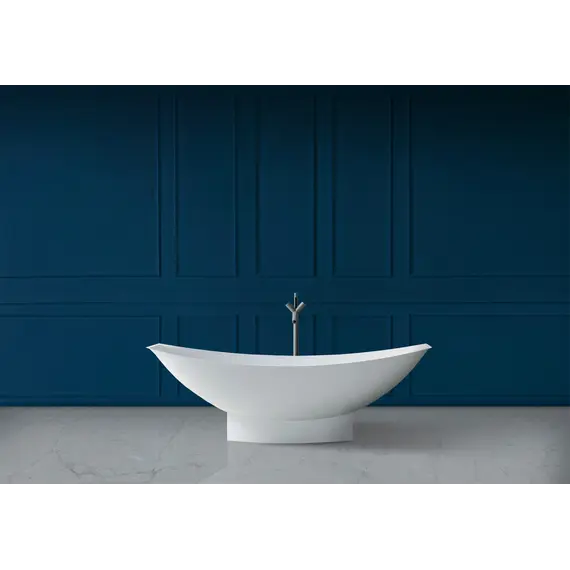 Ванна из искусственного камня ABBER Stein AS9610 белая матовая 180*80