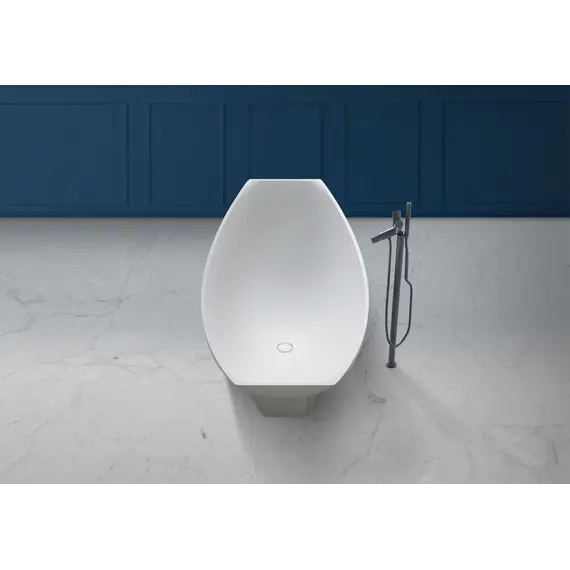 Ванна из искусственного камня ABBER Stein AS9610 белая матовая 180*80