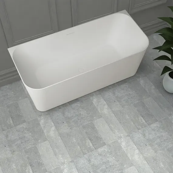 Ванна из искусственного камня ABBER Stein AS9617 белая матовая 170*75