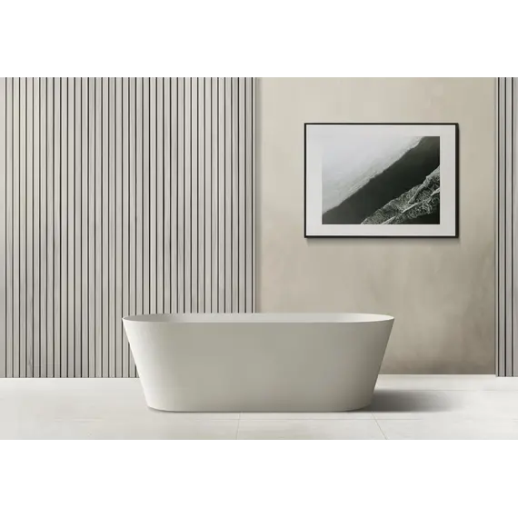 Ванна из искусственного камня ABBER Stein AS9622 белая матовая 165*70