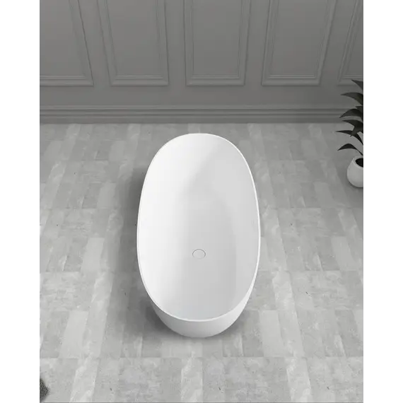 Ванна из искусственного камня ABBER Stein AS9624 белая матовая