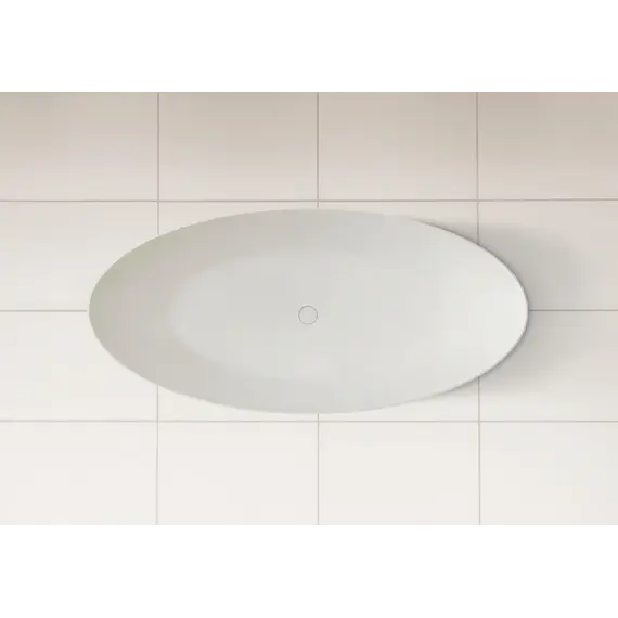 Ванна из искусственного камня ABBER Stein AS9625  белая матовая