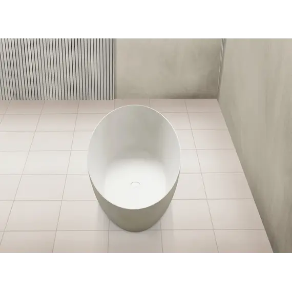 Ванна из искусственного камня ABBER Stein AS9625  белая матовая